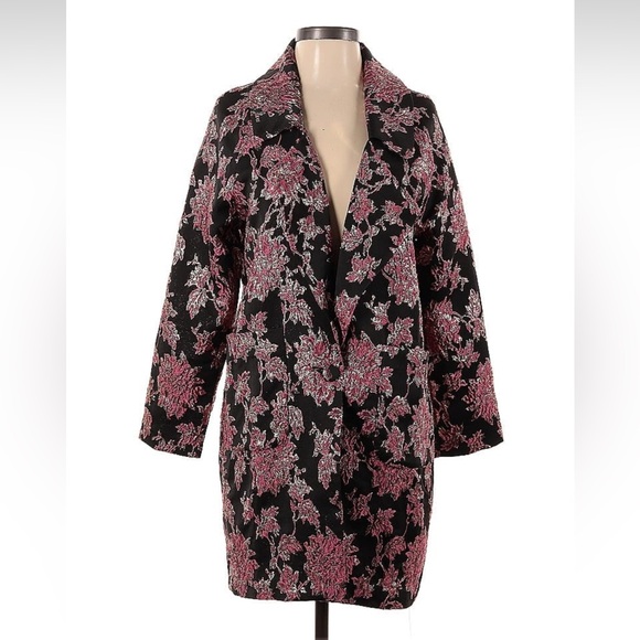 NWT For Love and Lemons - Luella Laying Coat Oversized Metallic Jacket - Size S - Picture 5 of 6